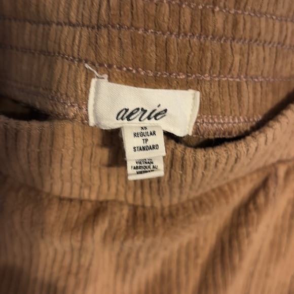 Aerie light light brown bottom pants size XS regular length - Picture 5 of 10